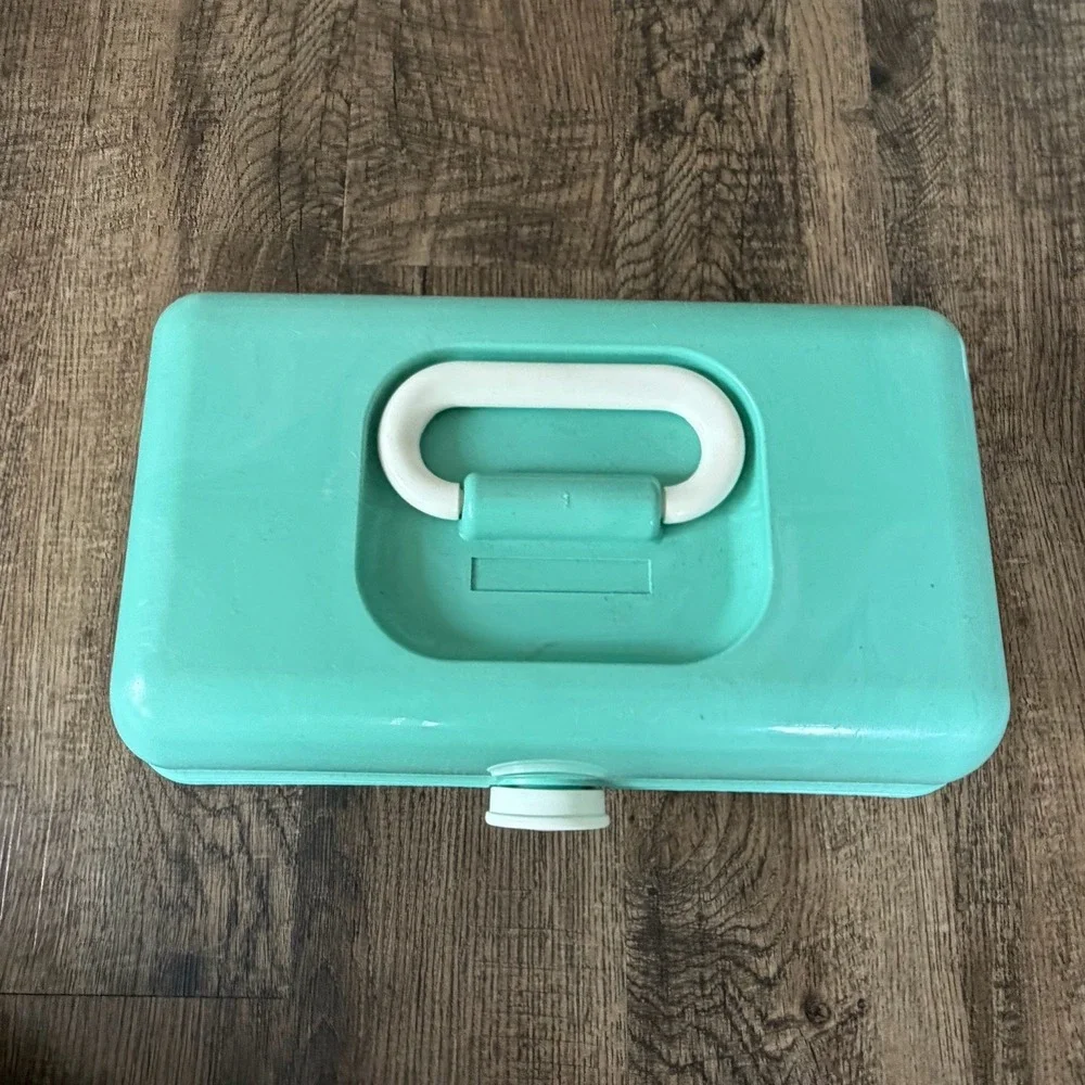 Caboodles On-The-Go Girl Makeup Box, Turquoise on Marble - Picture 4 of 10